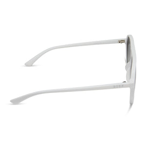 Tosca II Aviator Sunglasses | White Cloud & Grey & Silver Flash