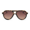 Color swatch for tosca iii - peach + brown gradient sunglasses