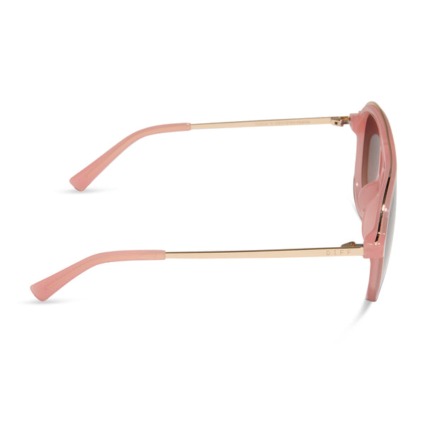 tosca iii - peach + brown gradient sunglasses 3