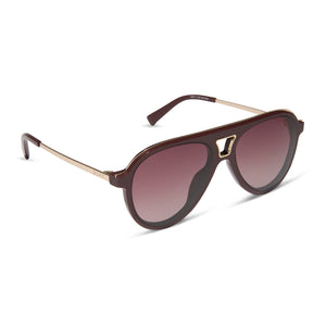 Tosca III Aviator Sunglasses | Red & Burgundy Gradient | DIFF Eyewear