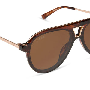 TOSCA III - ESPRESSO TORTOISE + BROWN GRADIENT + POLARIZED SUNGLASSES