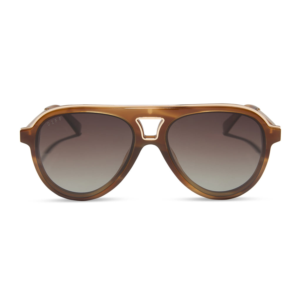 TOSCA III - TAWNY TORTOISE + BROWN GRADIENT + POLARIZED SUNGLASSES