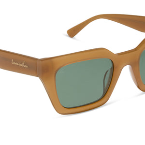 Travis Mathew Solana Cateye Sunglasses | Caramel & G15 | DIFF Eyewear