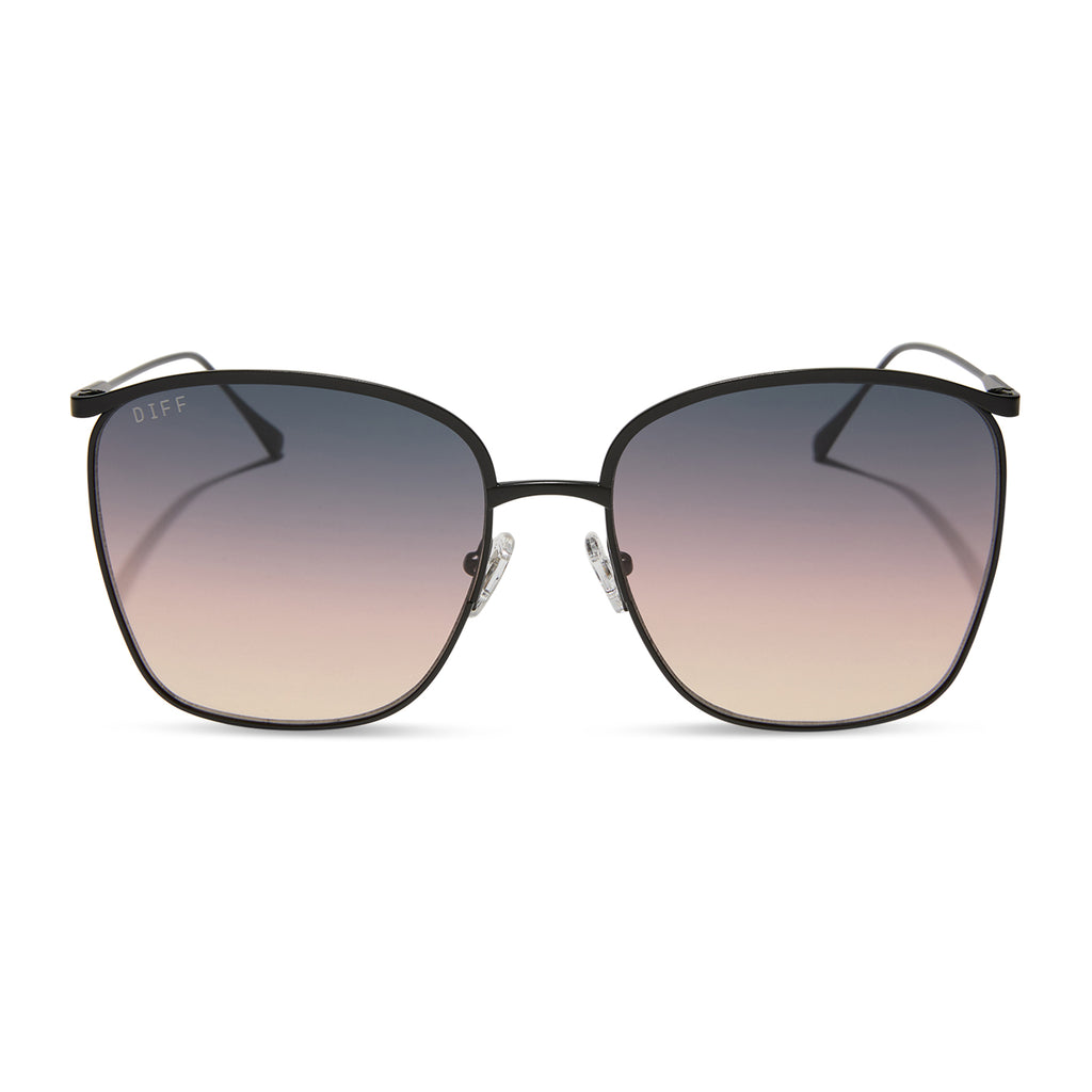 VITTORIA - BRUSHED BLACK + TWILIGHT GRADIENT SUNGLASSES