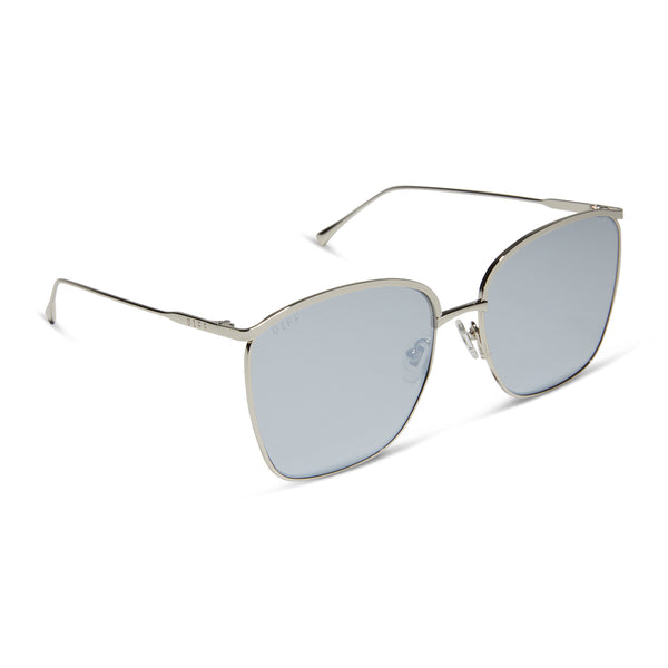 vittoria - silver + silver mirror sunglasses 2