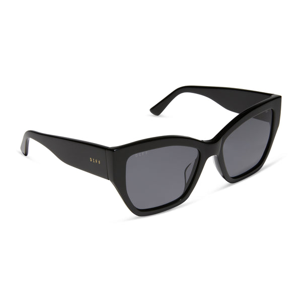 vivienne - black + grey + polarized sunglasses 2
