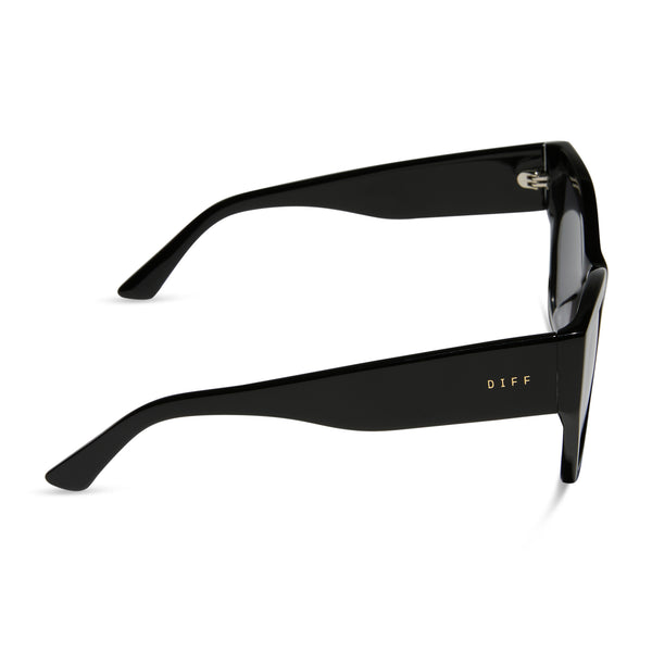 vivienne - black + grey + polarized sunglasses 3