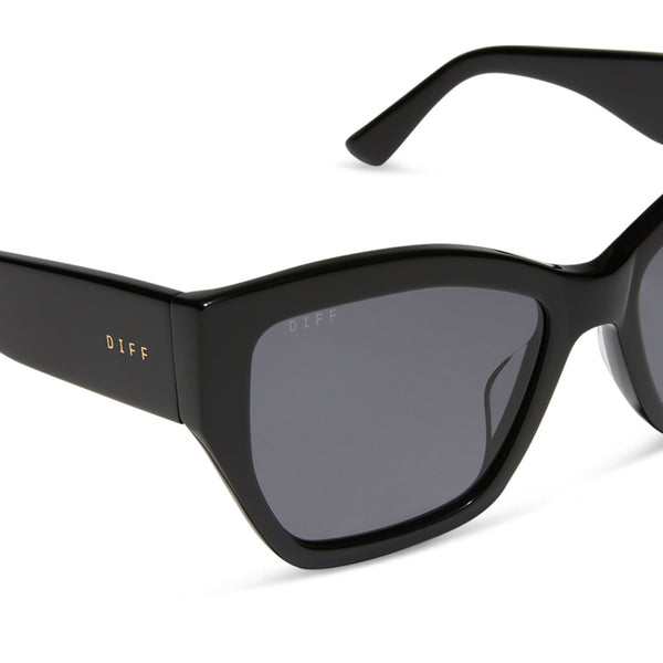 vivienne - black + grey + polarized sunglasses 4