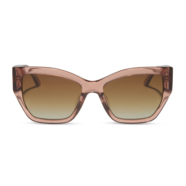 vivienne - café ole + brown gradient + polarized sunglasses