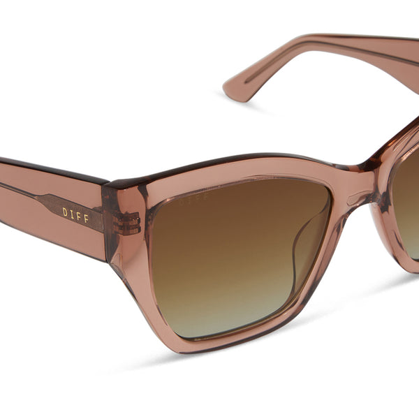 vivienne - café ole + brown gradient + polarized sunglasses 4
