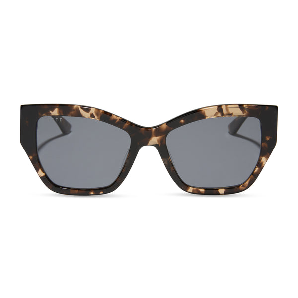 vivienne - espresso tortoise + grey + polarized sunglasses