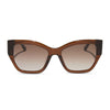 Color swatch for vivienne - café ole + brown gradient + polarized sunglasses
