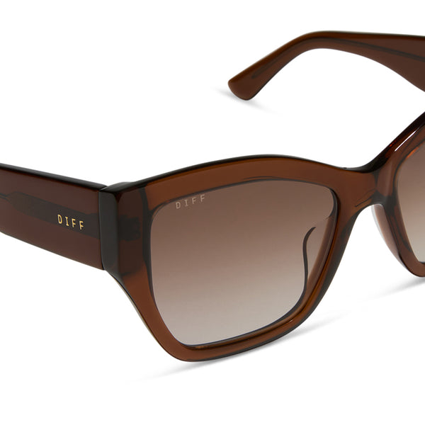 vivienne - whiskey + brown gradient + polarized sunglasses 3