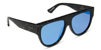 swatch for VOLDEMORT™️ - BLACK LIGHTNING + BLUE FLASH SUNGLASSES