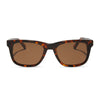 Color swatch for wesley - rich tortoise + brown + polarized sunglasses