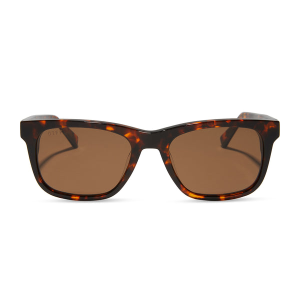 wesley - rich tortoise + brown + polarized sunglasses