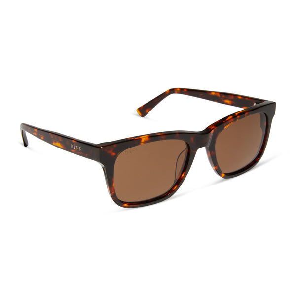 wesley - rich tortoise + brown + polarized sunglasses 2