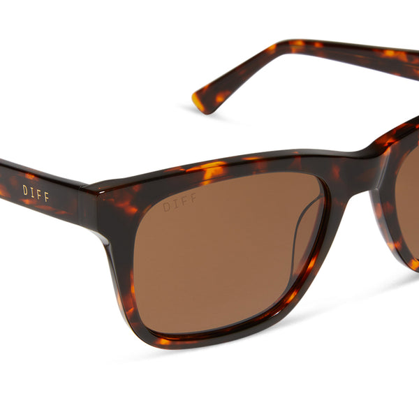 wesley - rich tortoise + brown + polarized sunglasses 4