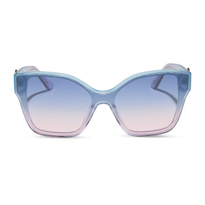 WICKED - GLINDA UPLAND BUTTERFLY + IRIDESCENT PASTEL BLUE + LAVENDER + OPALESCENT GRADIENT PINK SUNGLASSES