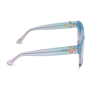 WICKED - GLINDA UPLAND BUTTERFLY + IRIDESCENT PASTEL BLUE + LAVENDER + OPALESCENT GRADIENT PINK SUNGLASSES