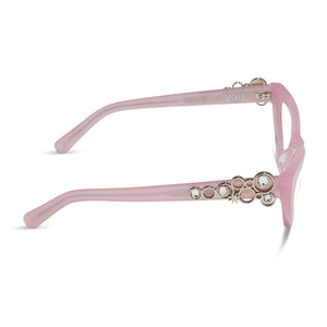GLINDA UPLAND FOR GOOD - GLASSY PINK CRYSTAL + PRESCRIPTION GLASSES