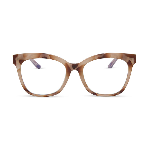 Willa Square Readers | Cream Tortoise | DIFF Eyewear