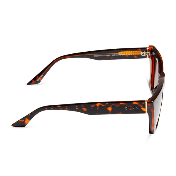 winona - dark tortoise + brown gradient sunglasses 2