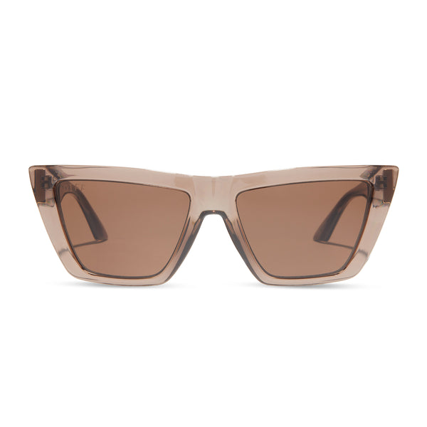 Winona Cat Eye Sunglasses | Milky Tan + Brown | DIFF Eyewear