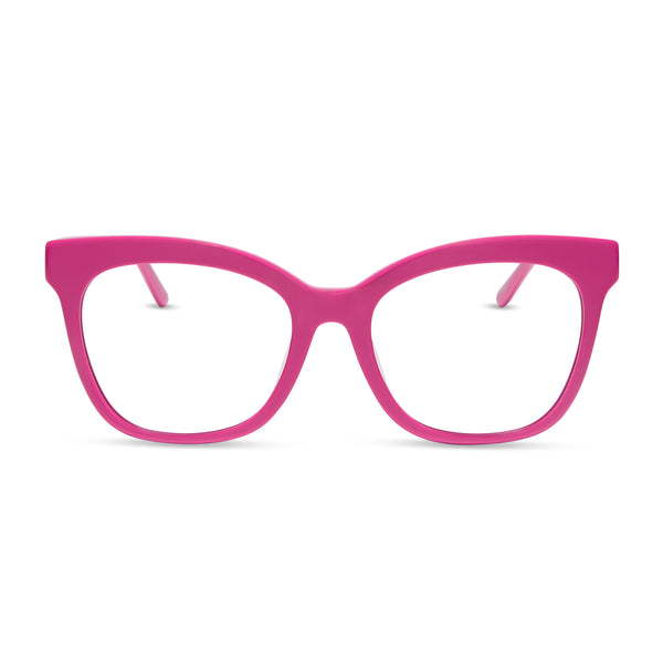 DIFF pink “Ivy” Sunglasses IVY: PINK RUSH CRYSTAL PINK RUSH TORT CORNER LAMINATION+GREY  main image 3