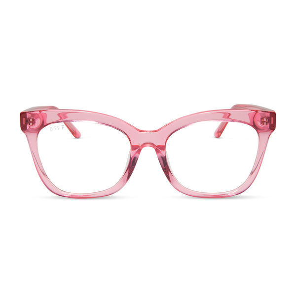 swatch for WINSTON - CANDY PINK CRYSTAL + PRESCRIPTION GLASSES