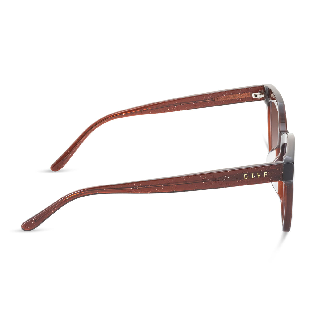 Winston Cat Eye Sunglasses Festive Chestnut & Brown Gradient DIFF