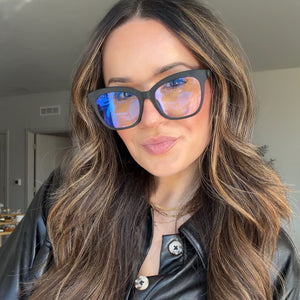 Winston Cat Eye Glasses | Matte Black | Diff Eyewear