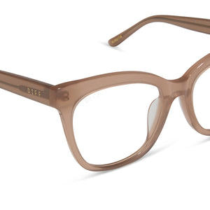 JJD Winston Glasses | Warm Taupe | DIFF Eyewear