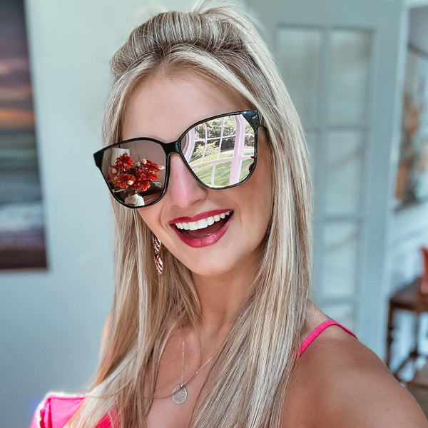 sia - black + cherry blossom mirror sunglasses 1