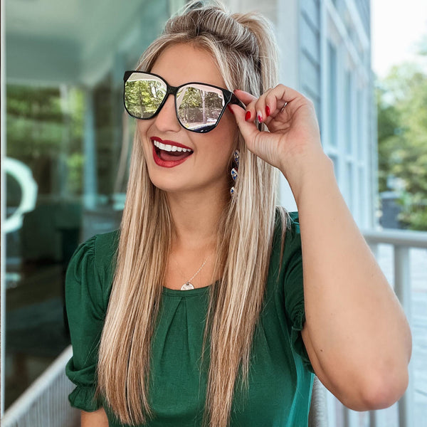 sia - black + cherry blossom mirror sunglasses 6