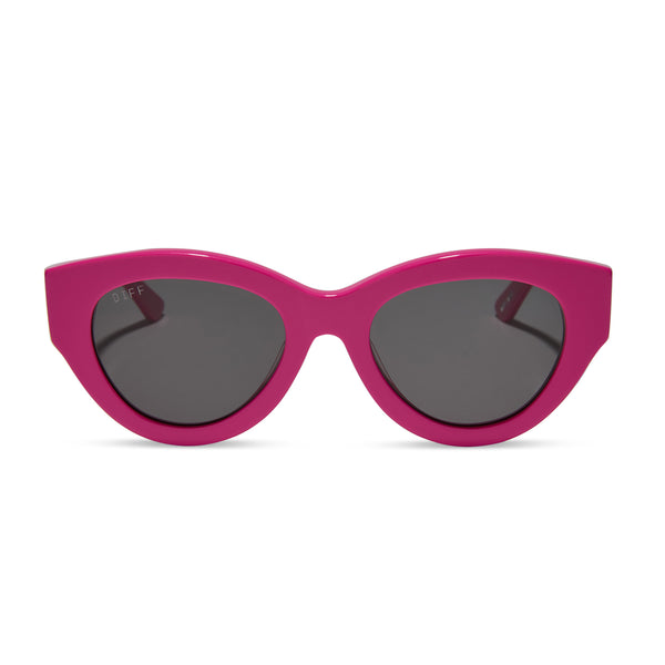 emily in paris - emily + parisian pink + chic grey sunglasses