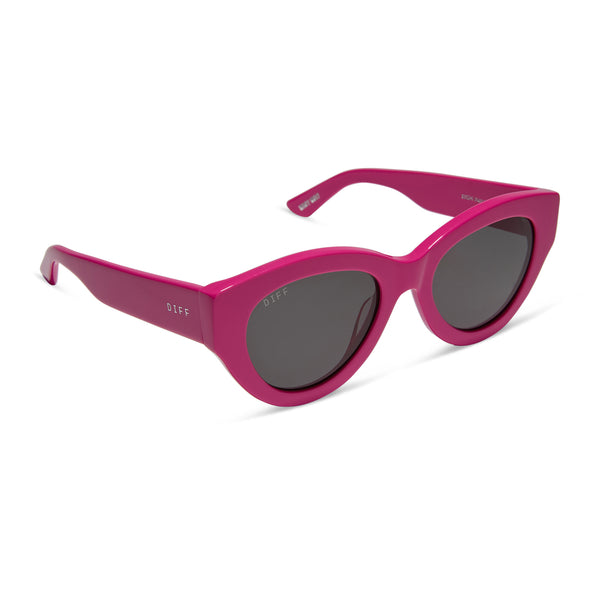 emily in paris - emily + parisian pink + chic grey sunglasses 2