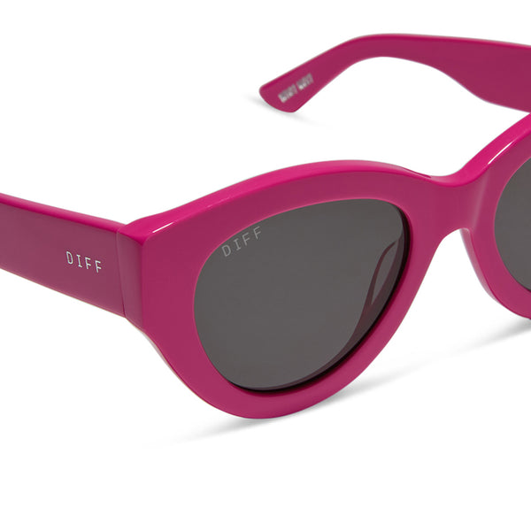 emily in paris - emily + parisian pink + chic grey sunglasses 5