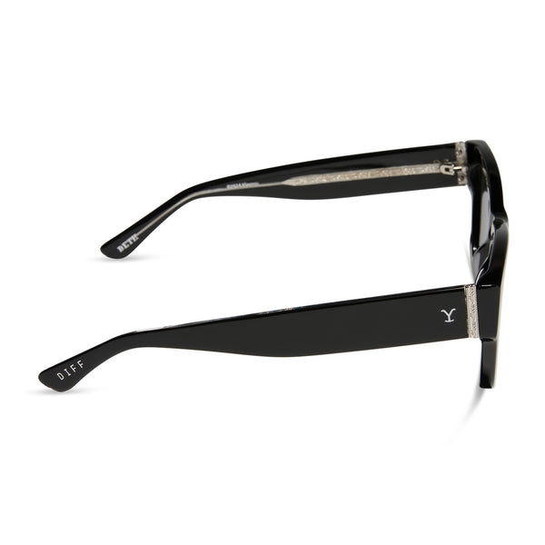 beth ii - night sky black + silver w grey + polarized sunglasses 3