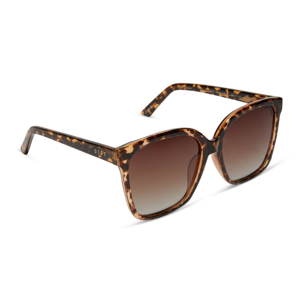 beverlin - zeppelin + tortoise + brown gradient polarized sunglasses 2