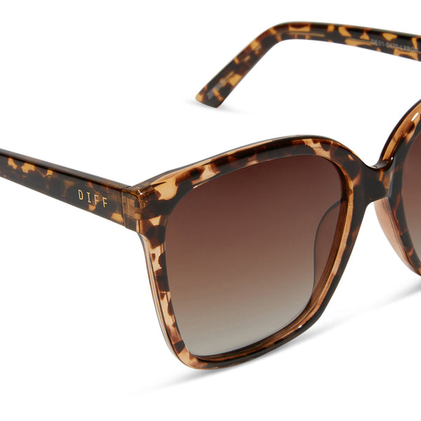 beverlin - zeppelin + tortoise + brown gradient polarized sunglasses 4