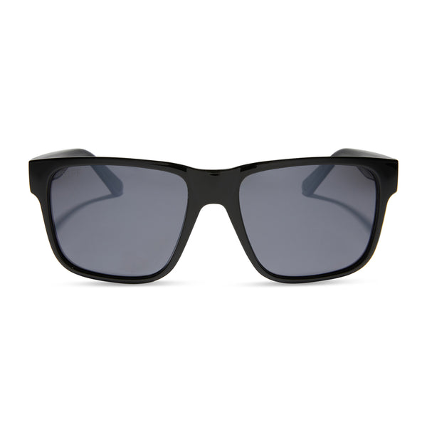 ace - black + grey with silver flash + polarized sunglasses