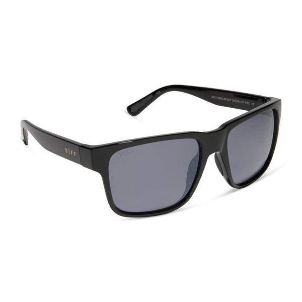 ace - black + grey with silver flash + polarized sunglasses 2