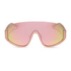 Color swatch for blazer - rose gold + peach mirror + polarized sunglasses