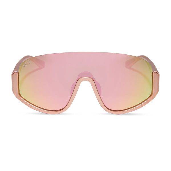 blazer - rose gold + peach mirror + polarized sunglasses