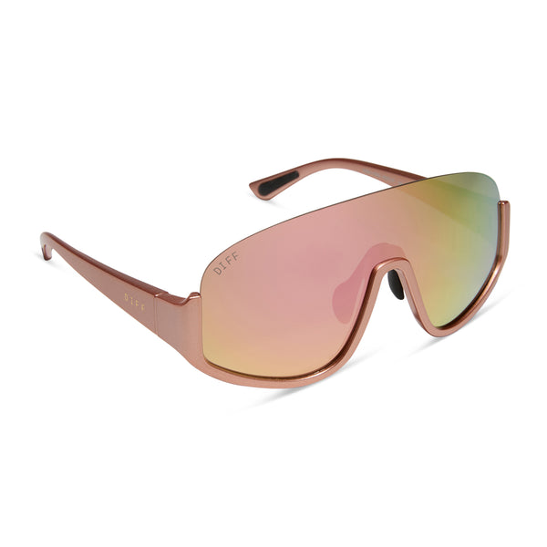 blazer - rose gold + peach mirror + polarized sunglasses 2