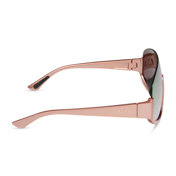 blazer - rose gold + peach mirror + polarized sunglasses 3