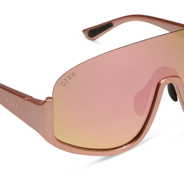 blazer - rose gold + peach mirror + polarized sunglasses 4
