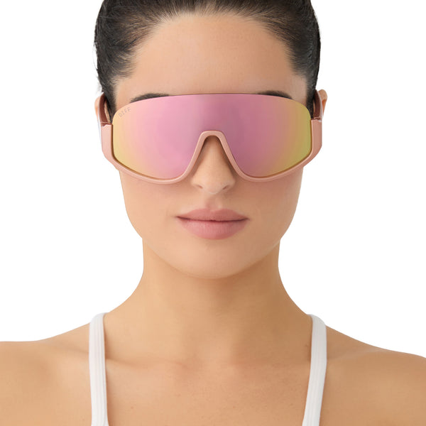 blazer - rose gold + peach mirror + polarized sunglasses 6