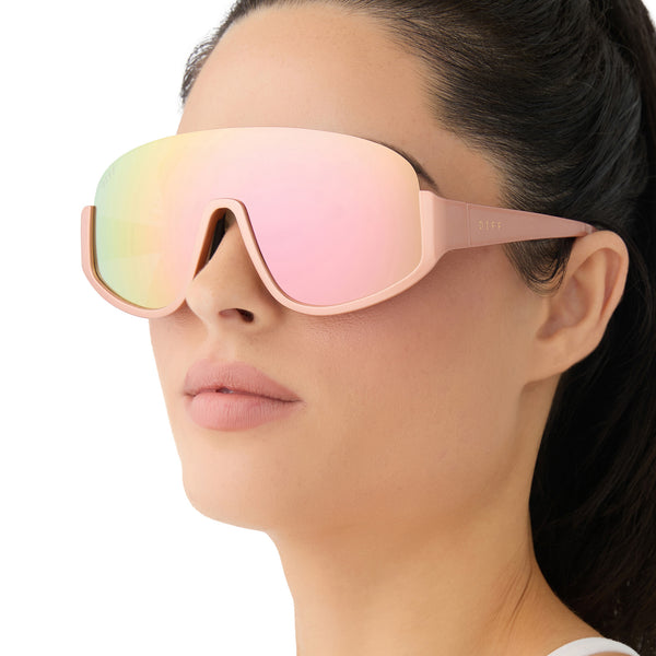 blazer - rose gold + peach mirror + polarized sunglasses 7